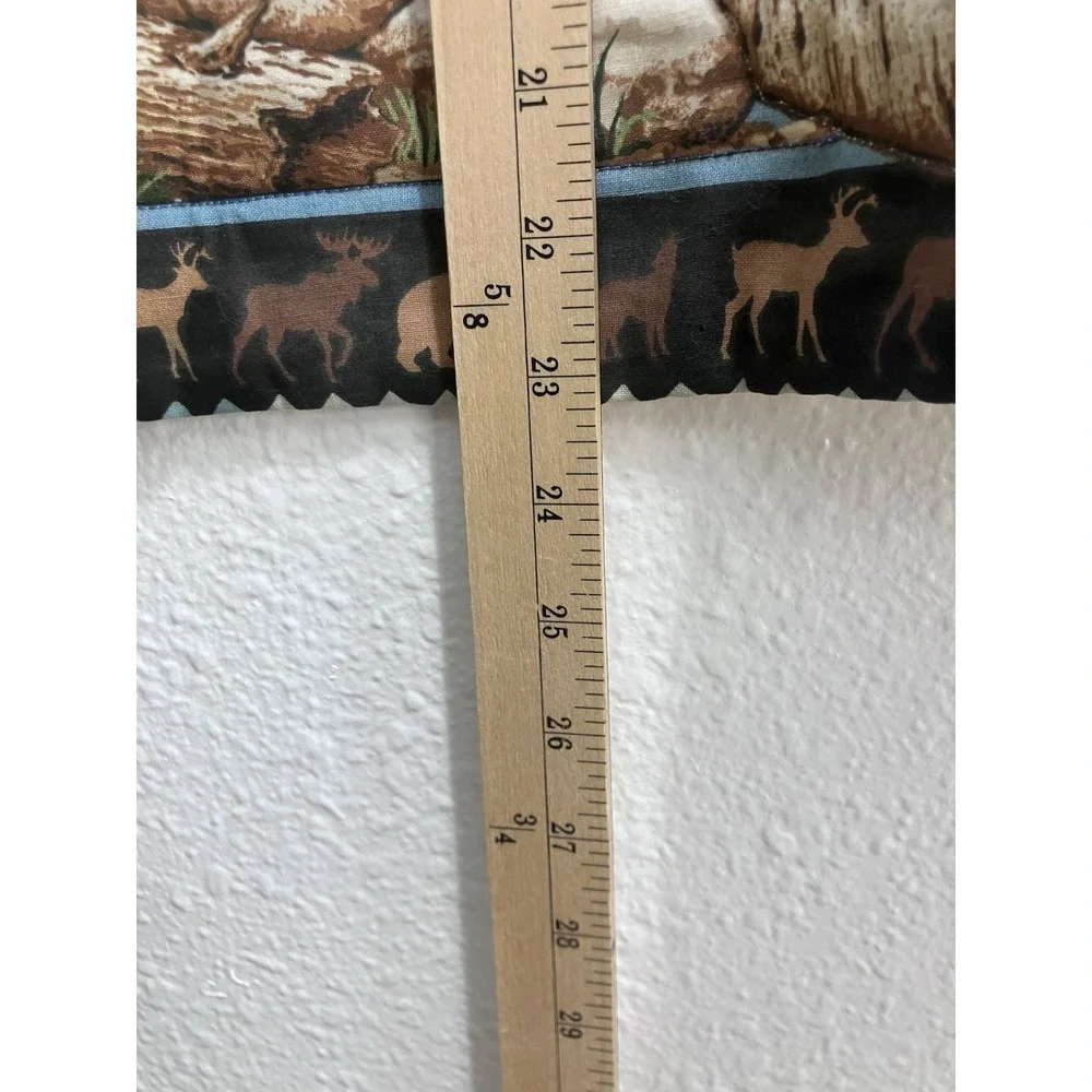 Handmade Fabric MOOSE Wildlife Quilted Wallhanging Panel 31